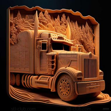 3D мадэль Kenworth W900 (STL)